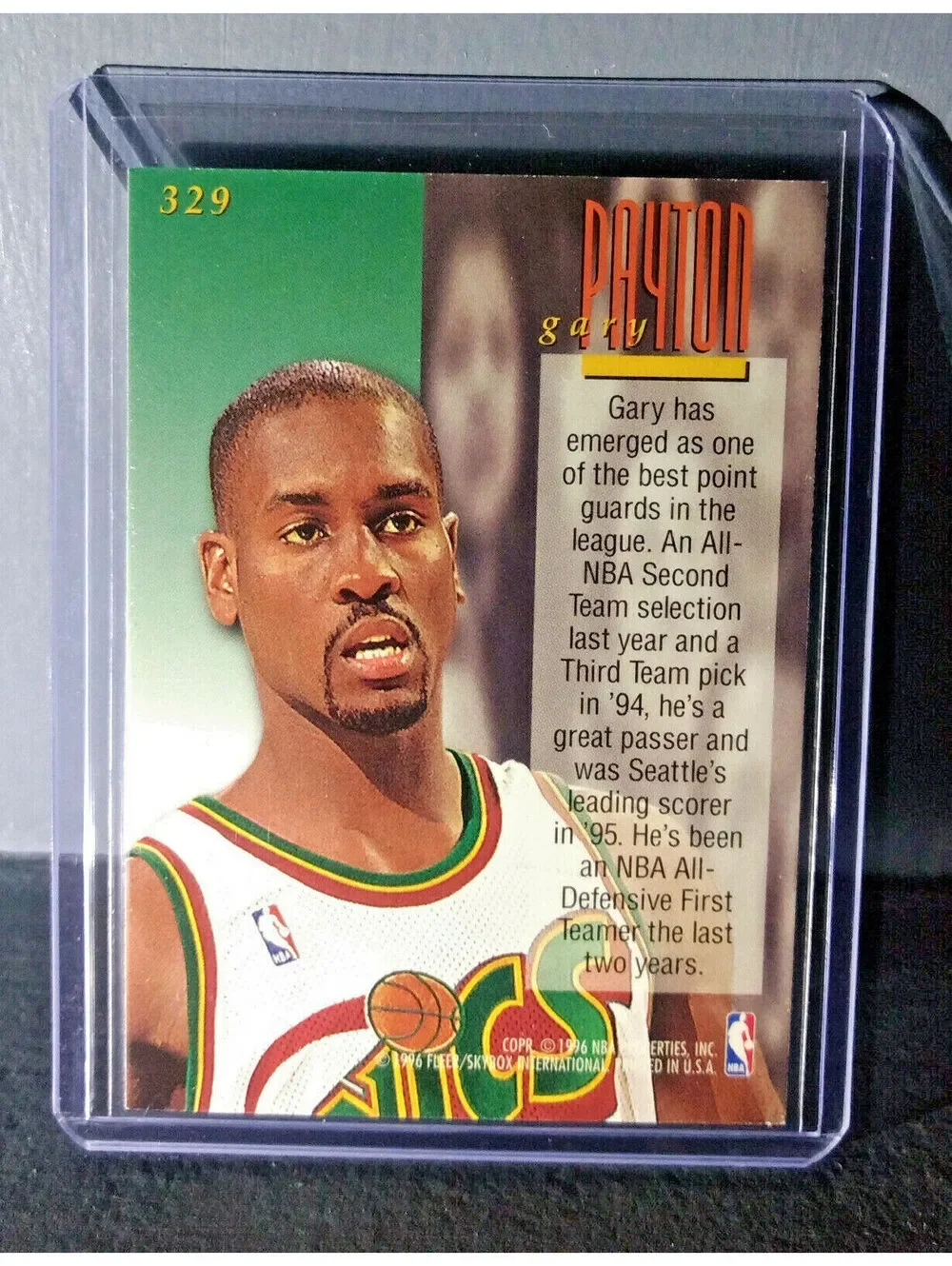 1995-96 Gary Payton #329 Ultra Encore Basketball Card